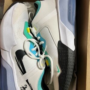 White and Black Athletic Sneakers